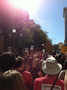 Rally in Oscar Grant Plaza, Oakland, CA, July 14, 2013